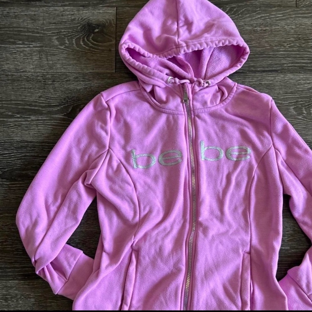 Bebe pink Zip-Up Hoodie